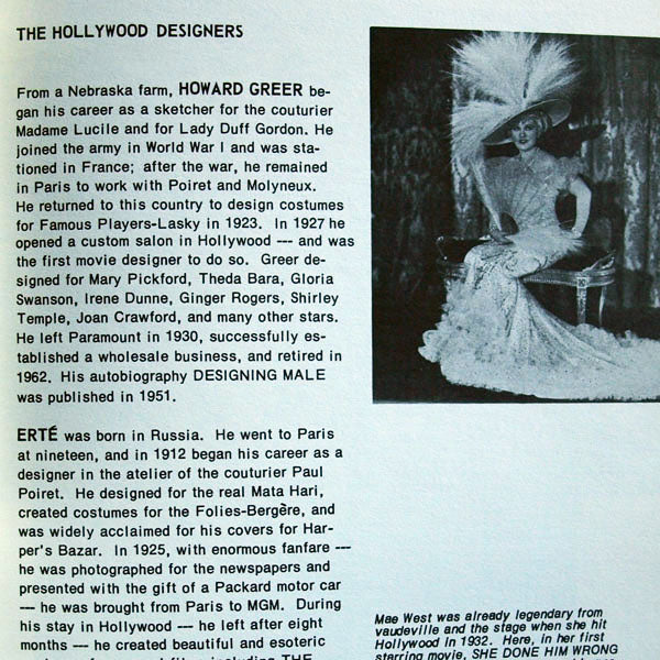 Romantic and Glamorous Hollywood Design - Metropolitan Museum (1974)