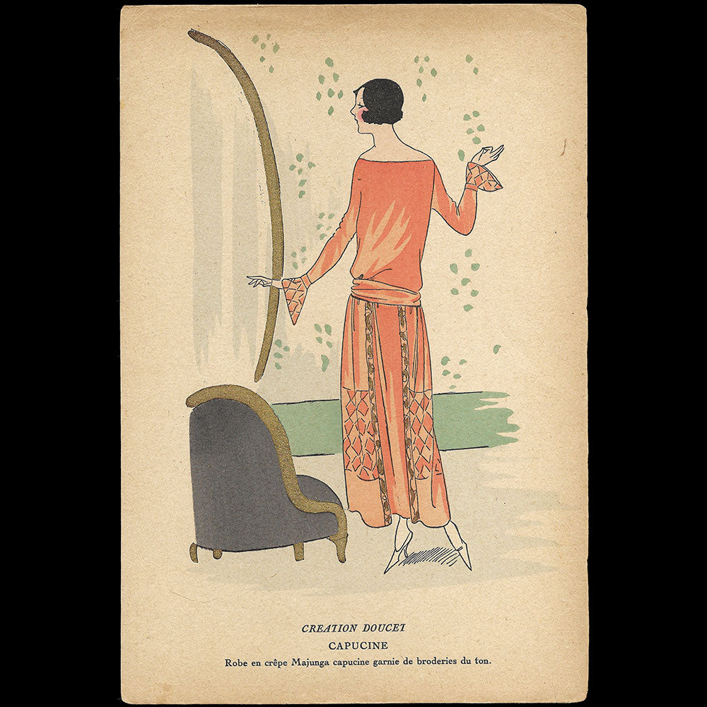Doucet - Capucine, robe en crêpe Majunga (1923)