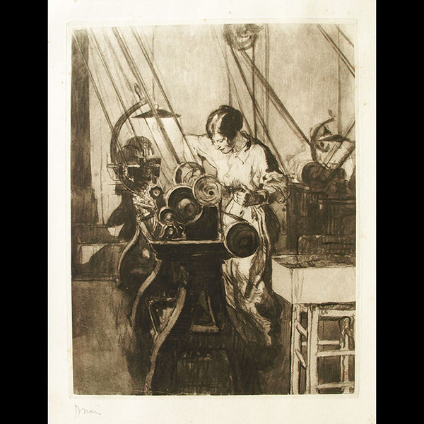 Drian - Les Femmes et la Guerre, l'ouvrière (circa 1918)