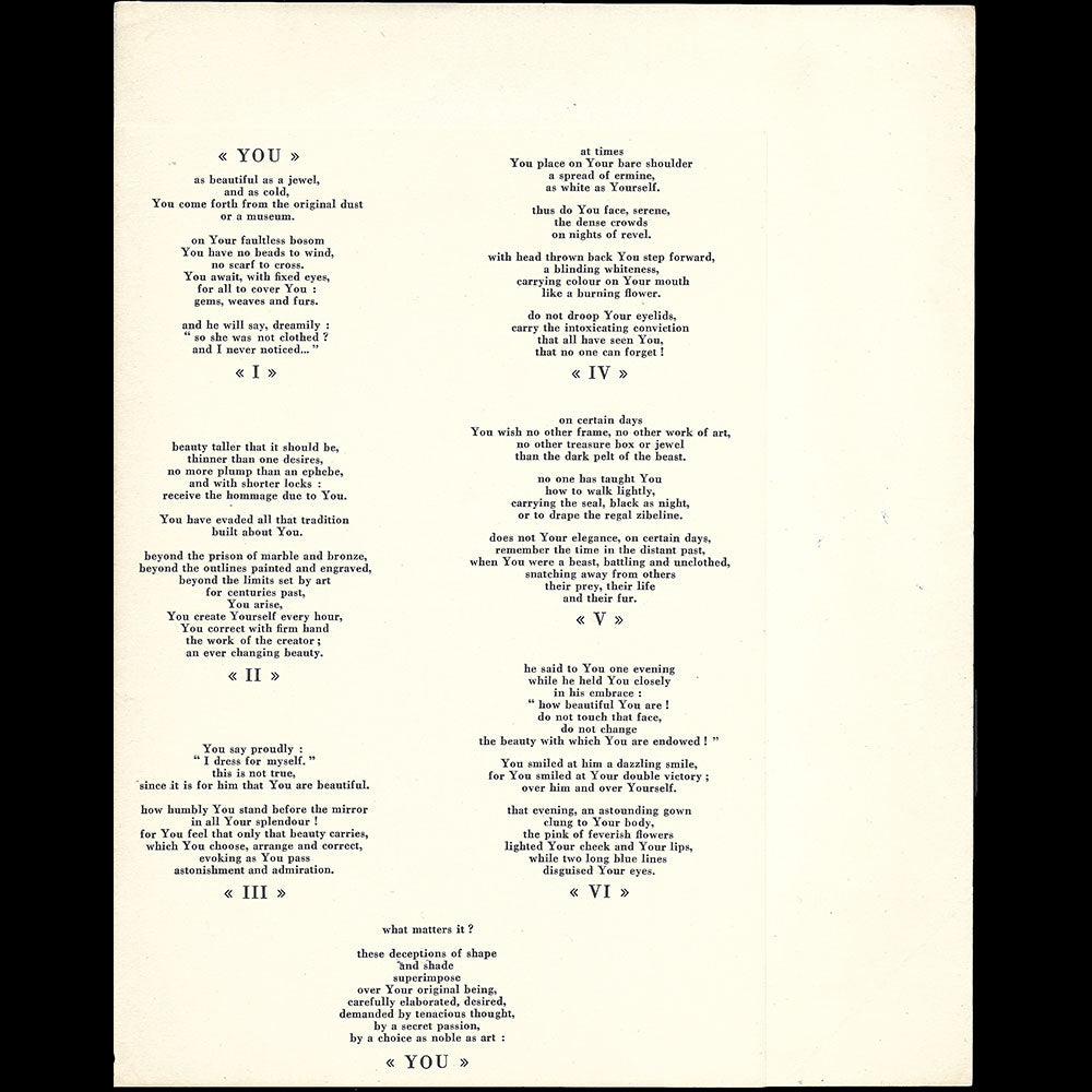 Fourrures Max - Album Toi, poèmes de Colette, illustrations de Jean Dupas (1927)