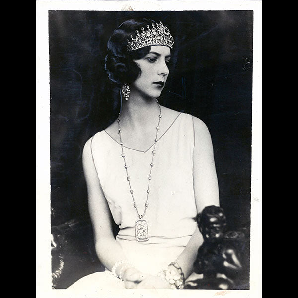 Jean Patou - Robe de georgette blanche pour Madame Madina Arrivabene (1929)