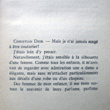 Dior - Je suis couturier, propos de Christian Dior, avec envoi de l'auteur (1951)