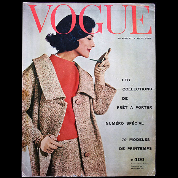 Vogue France (février 1958), couverture de William Klein