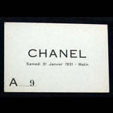 Chanel - Cartons d'invitation de défilés Chanel de 1930 et 1931
