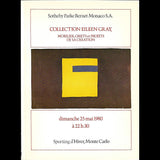 Eileen Gray - Collection Eileen Gray, catalogue Sotheby Parke Bennett Monaco (1980)