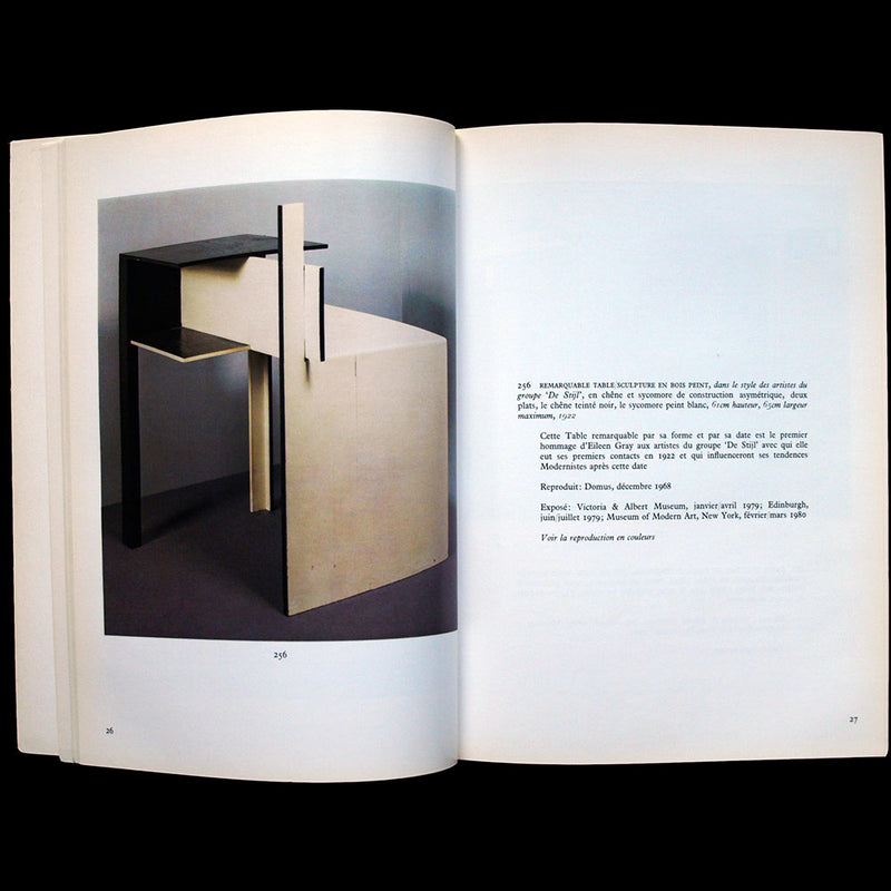 Eileen Gray - Collection Eileen Gray, catalogue Sotheby Parke Bennett Monaco (1980)