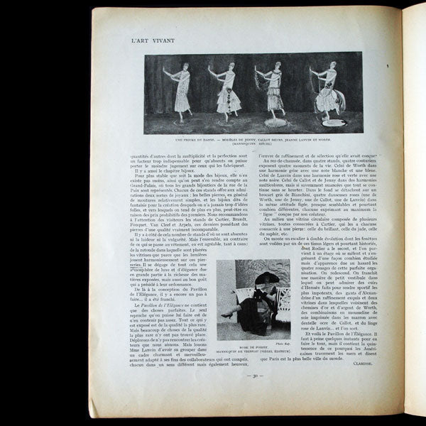 L'Art Vivant (août 1925) - Pavillon de l'Elégance à l'Exposition des Arts Décoratifs