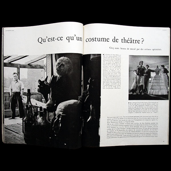 Vogue France (1er novembre 1954), couverture d'Henry Clarke