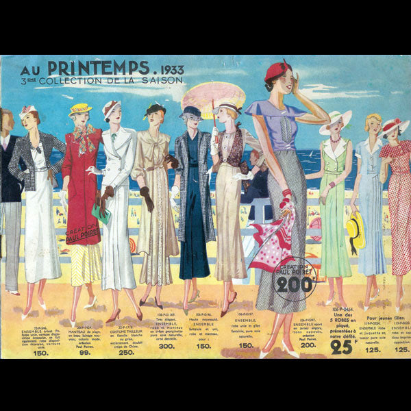 Au Printemps, 3ème collection de la saison Printemps-Eté 1933 par Paul Poiret
