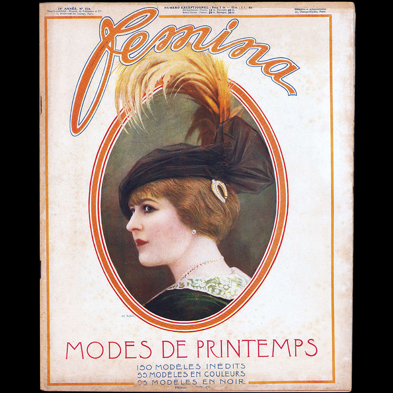 Fémina, 15 mars 1914, couverture de Talbot