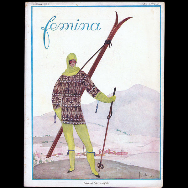 Fémina (janvier 1925), couverture de Georges Lepape