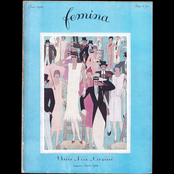 Fémina (juin 1926), couverture de Pierre Mourgue