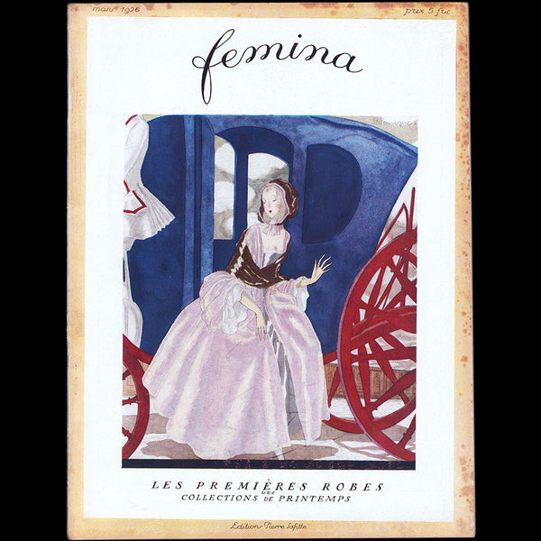 Fémina (mars 1926), couverture de Pierre Mourgue