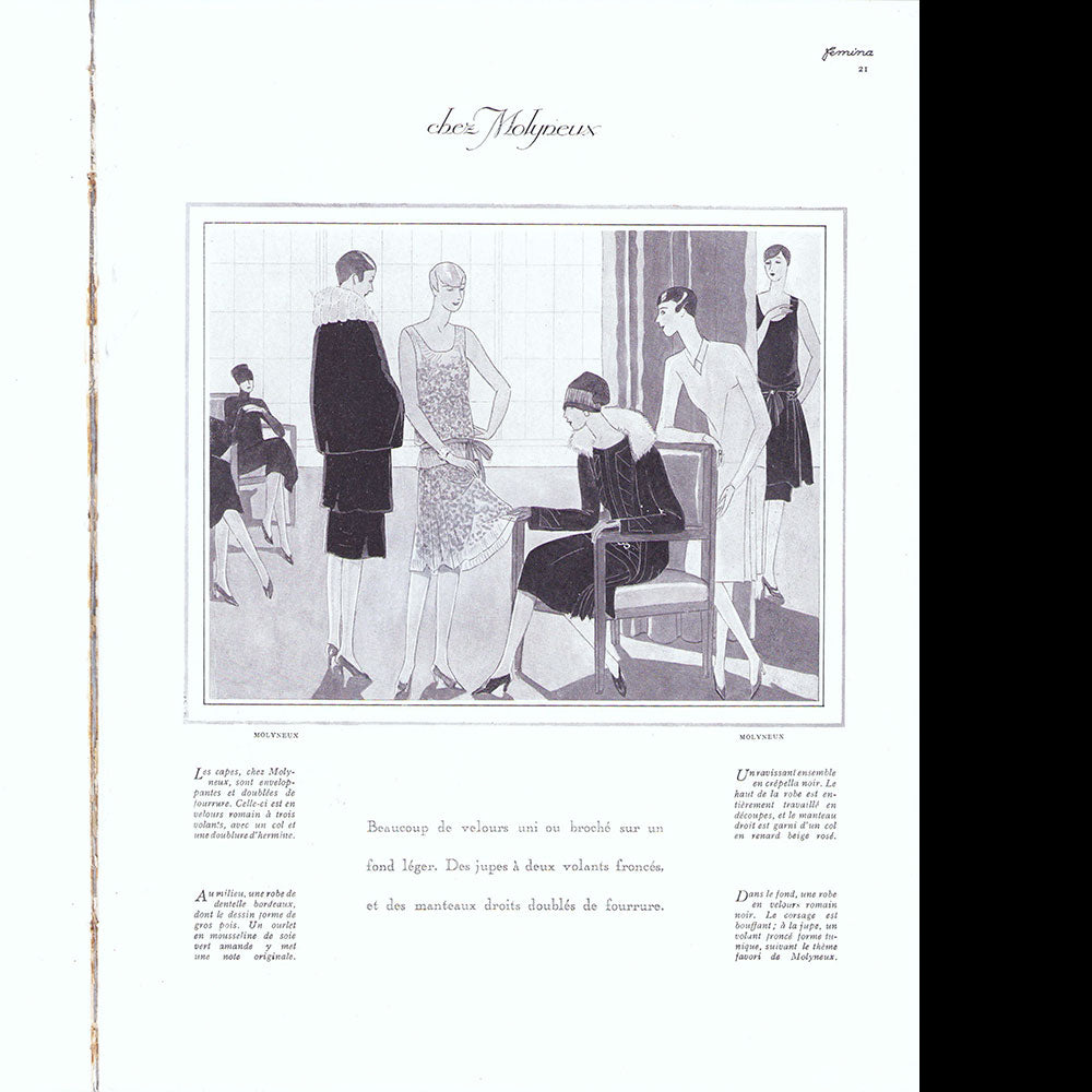 Fémina (octobre 1926), couverture est de Georges Lepape