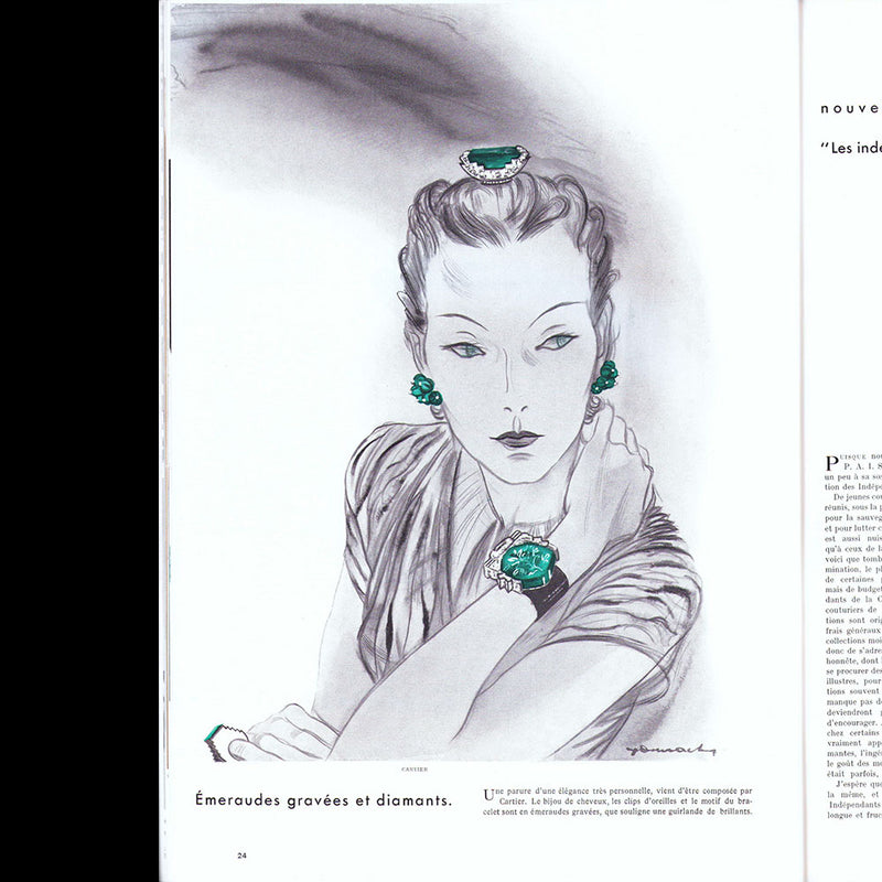 Fémina (avril 1936), couverture de Joffé Monneret