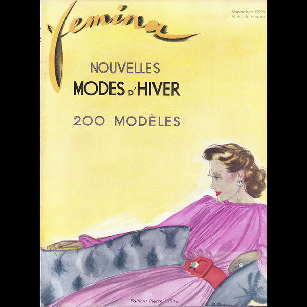 Fémina (novembre 1936), couverture de Demachy