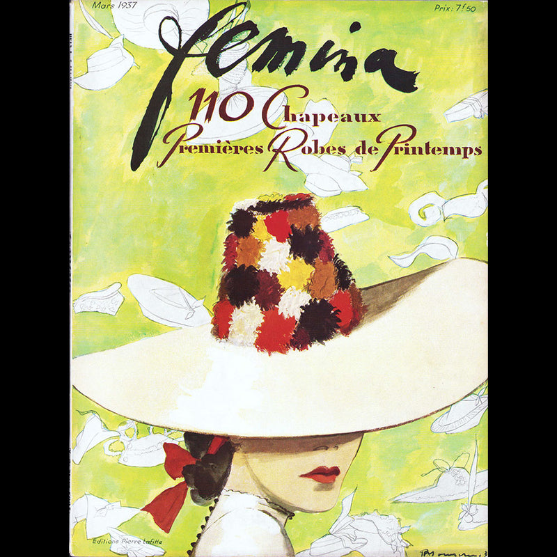 Fémina (mars 1937), couverture de Pierre Mourgue