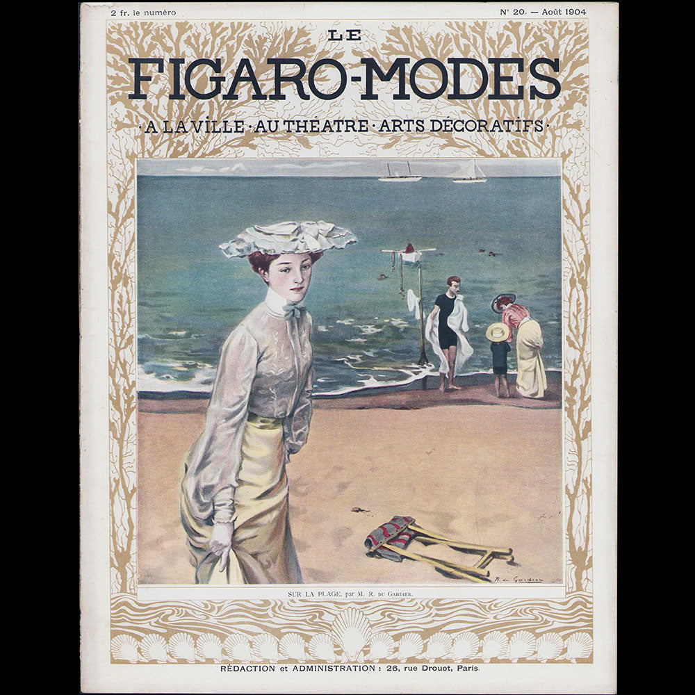 Le Figaro-Modes, août 1904, couverture de Raoul du Gardier