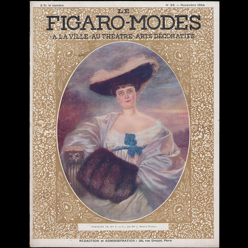 Le Figaro-Modes, novembre 1904, couverture de Juliette Dubufe-Wehrlé