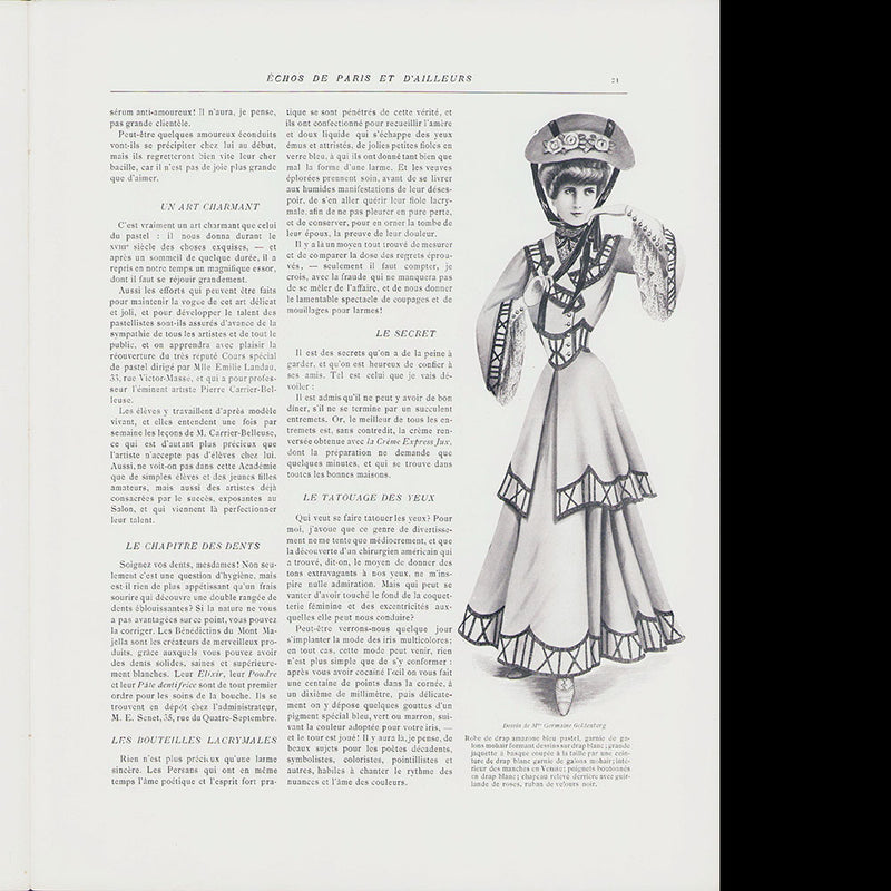 Le Figaro-Modes, septembre 1904, couverture d'Henri Guinier