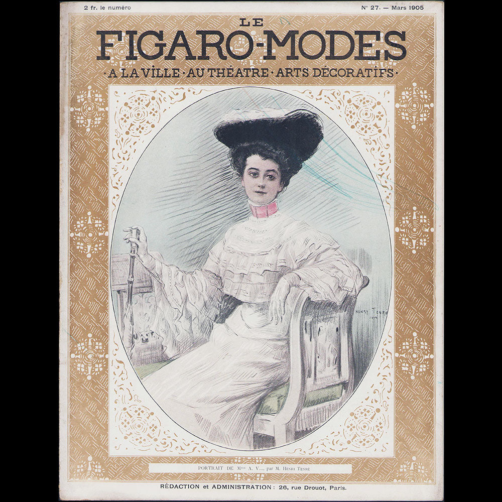 Le Figaro-Modes, mars 1905, couverture de Henri Tenré