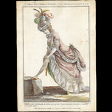 Gallerie des Modes et Costumes Français, 1778-1787, gravure n° G 37, Femme en robe à la polonaise par Leclerc (1778)