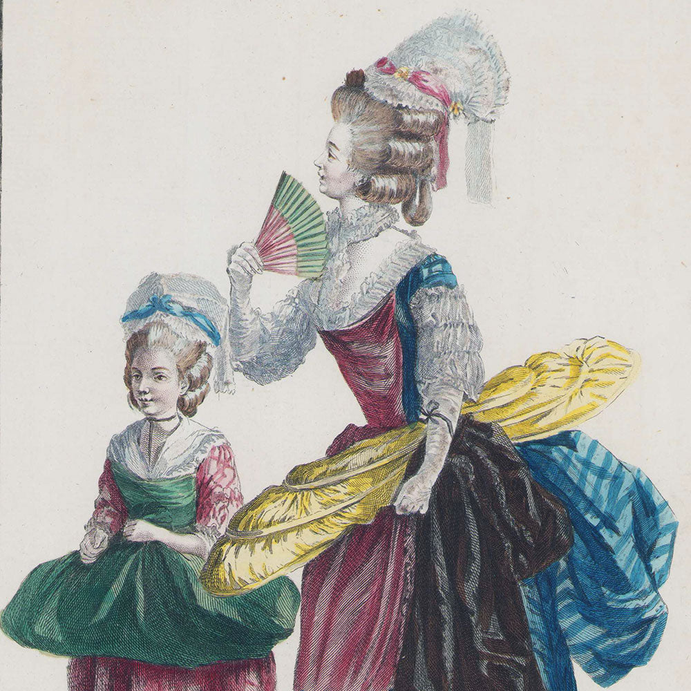 Gallerie des Modes et Costumes Français, 1778-1787, gravure n° L 61, Couturière Elégante (1778)