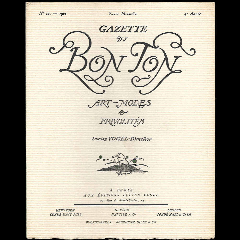 Gazette du Bon Ton (n°10, 1921)