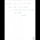 Givenchy - Lettre autographe signée adressée à Janine Janet (1956)