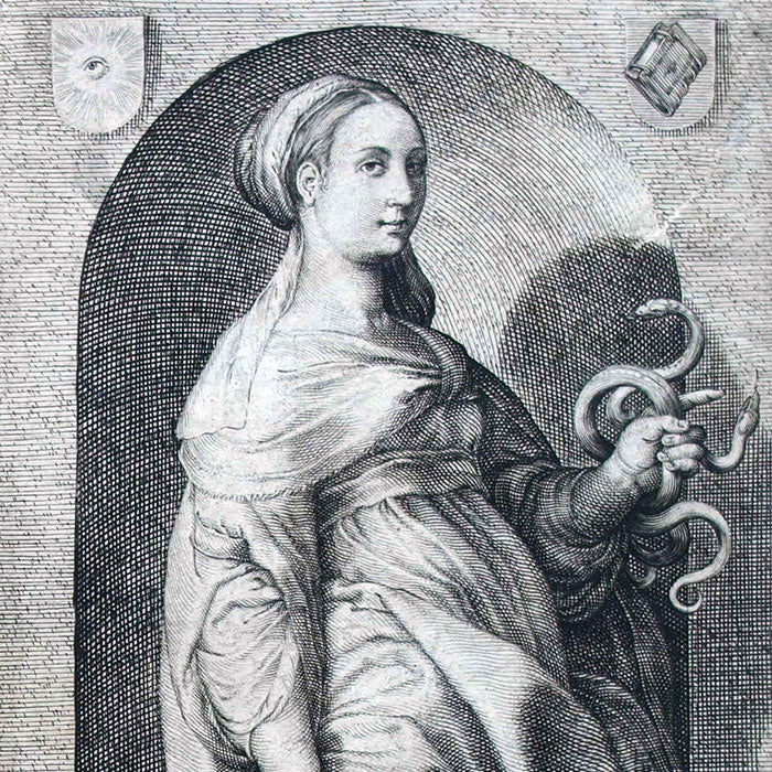 Hendrick Goltzius - Prudentia, la Prudence (1593)