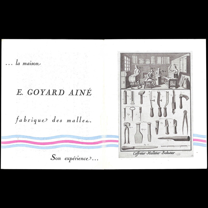 Edmond Goyard Ainé - Dépliant du malletier, 233 rue Saint-Honoré à Paris (1933)