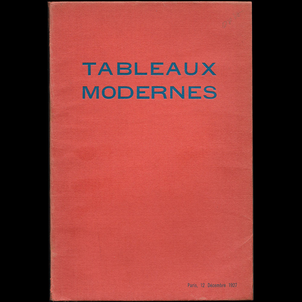 André Groult - Tableaux Modernes, catalogue de la vente de la collection de M. André G. (1927)