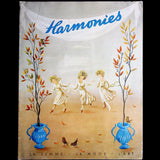 Harmonies, la Femme, la Mode, l'Art (janvier 1945), couverture de Philippe H. Noyer