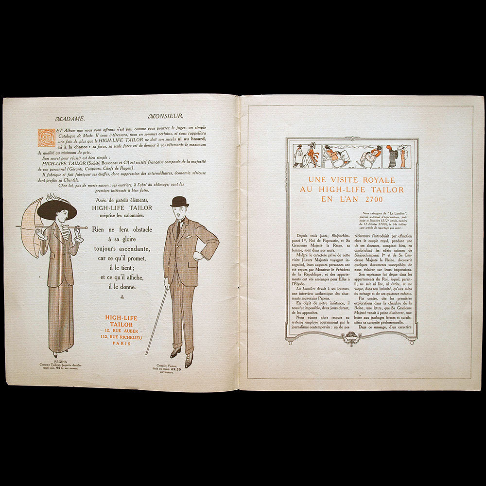 High Life Tailor - En 2700, une visite royale au High Life Tailor (1912)