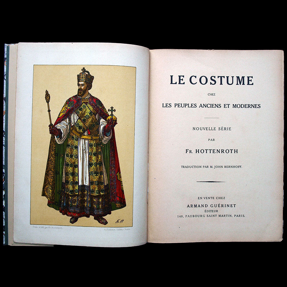 Hottenroth -  Le Costume chez les Peuples Anciens et Modernes, nouvelle série (1896), exemplaire d'Erté