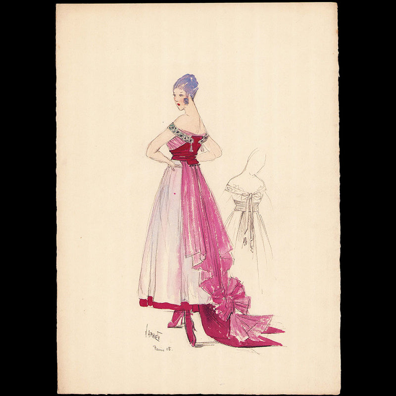 Japhet - Dessin d'une robe (1915)