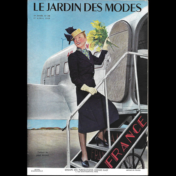 Le Jardin des Modes, n°278, 1er avril 1939, Tailleur de Jane Regny