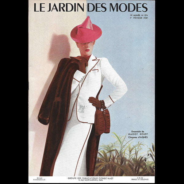 Le Jardin des Modes, n°274, 1er février 1939, ensemble de Maggy Rouff