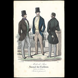 Modes de Paris, Journal des Tailleurs, gravure de mode masculine (1846)