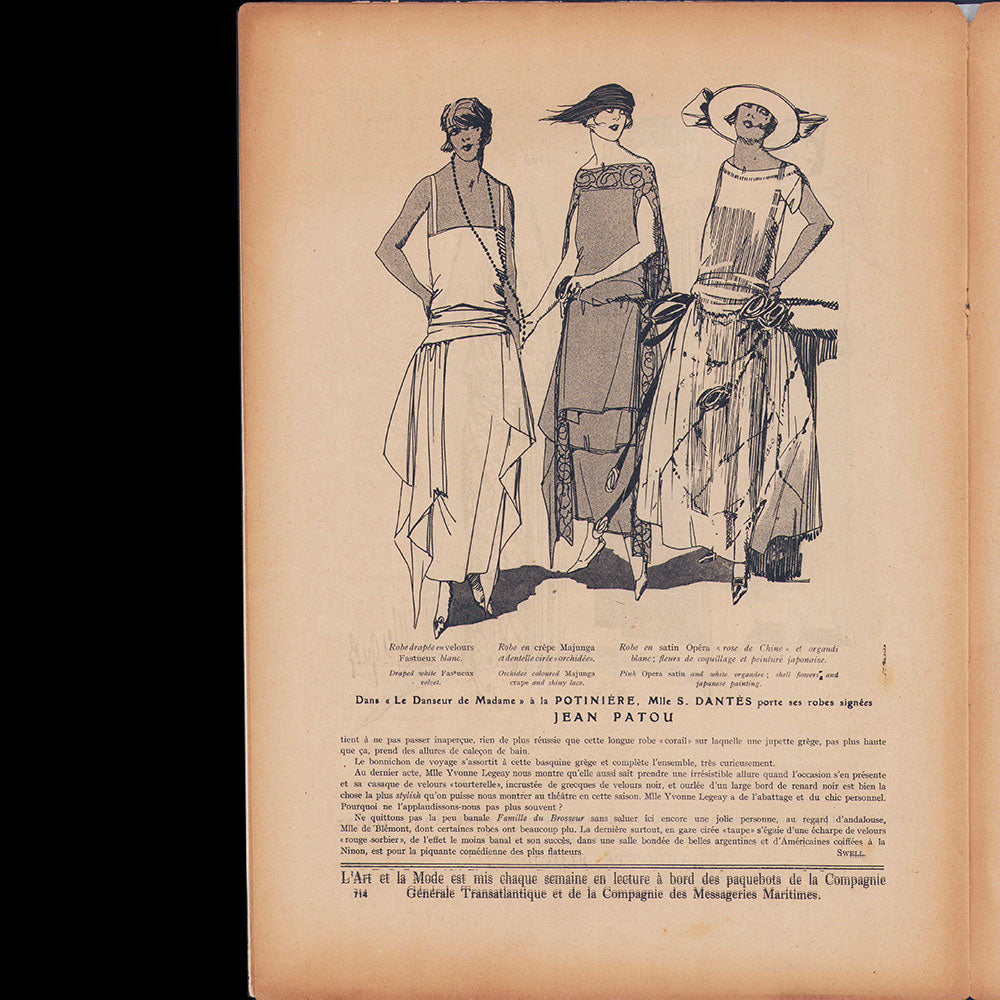 L’Art et la Mode (12 août 1922), couverture de Soulié