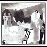 Premet - Dîner au clair de lune, dessin de L'Hom pour Femina (1926)