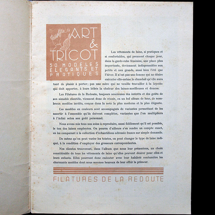 La Redoute - Art & Tricot, 50 modèles élégants et pratiques (1932)