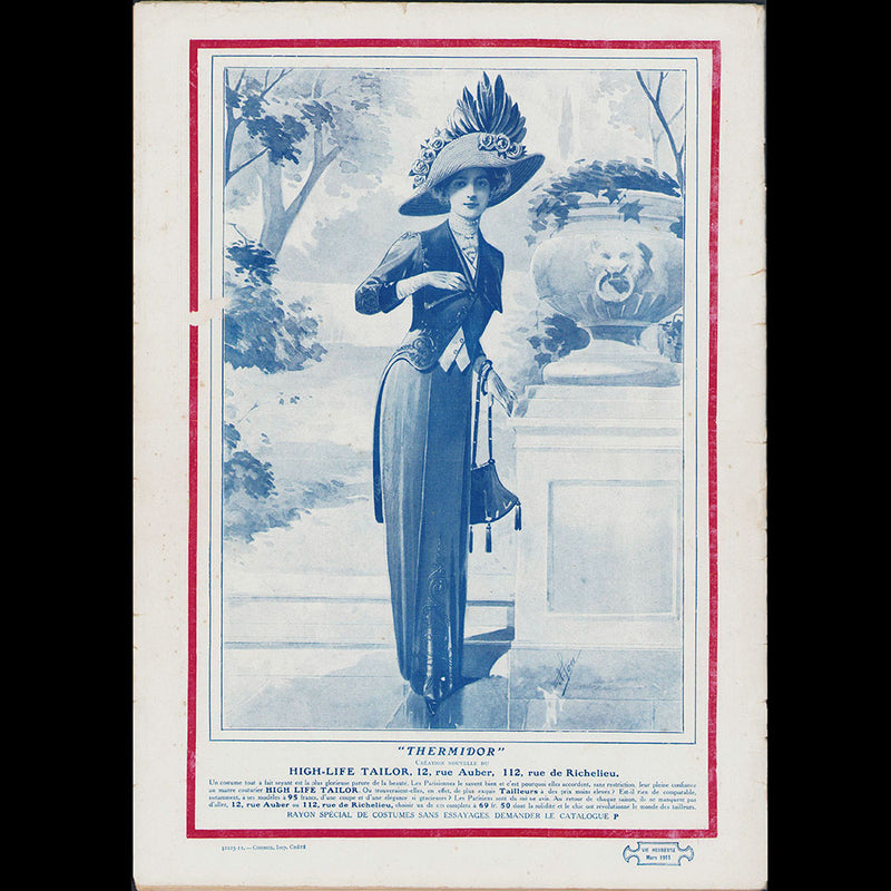 La Vie Heureuse, 15 mars 1911 - modèles de Paul Poiret