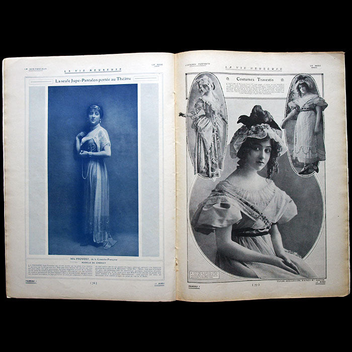 La Vie Heureuse, 15 mars 1911 - modèles de Paul Poiret