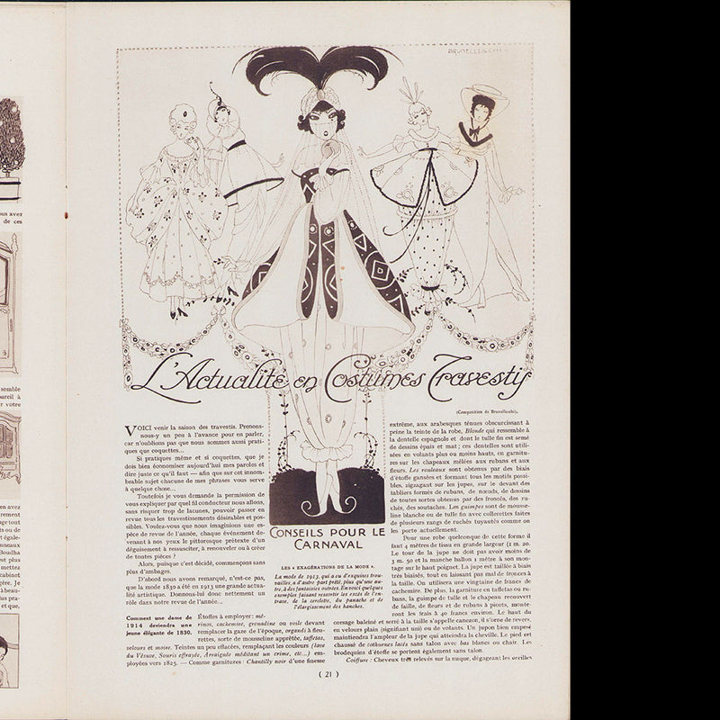 La Vie Heureuse, 20 janvier 1914, couverture de Victor Lhuer
