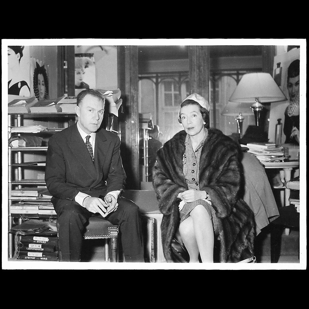 Lanvin - Charles Simoni et Madame Lefevre à la maison de couture (1958)