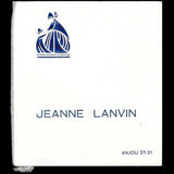 Jeanne Lanvin - Carnet de défilé, circa 1930s