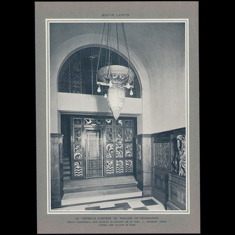 Vestibule de Lanvin Décoration par Armand Rateau (1924)
