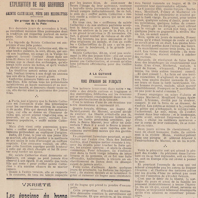 Le Petit Journal, Sainte-Catherine, Fête des Midinettes (30 novembre 1915)