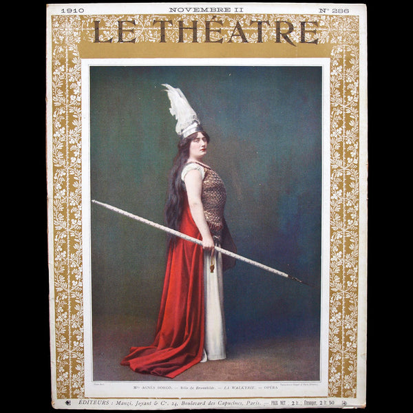 Le Théâtre (15 novembre 1910), Eve Lavalière en Poiret par Sem